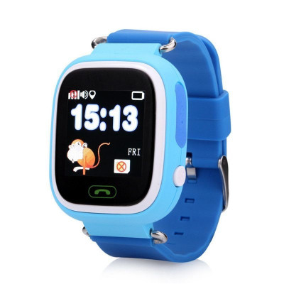 Ceas Smartwatch pentru Copii Albastru Q90 Slot Cartela SIM, GPS Tracker, Buton Urgenta SOS, Monitorizare Live foto