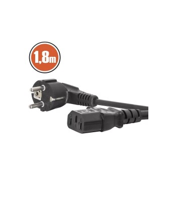 Cablu alimentare 1.8m Stecher tip CEE 7/7 dreptunghiular - soclu IEC foto