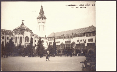 353 - TARGU-MURES, Market, Romania - old postcard, real Photo - used - 1940 foto