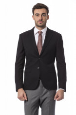 Blazer Negru Barbat Billionaire foto