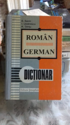 DICTIONAR ROMAN GERMAN - E. SAVIN foto