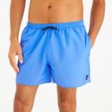 Șort de baie scurt surf 100 15&quot; Hendaia pockets Albastru lavandă Bărbați
