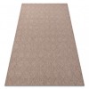 Covor HOUSE SISAL 40350 Caro, țesute plate, efect l&acirc;nos bej, 180x270 cm, Dreptunghi