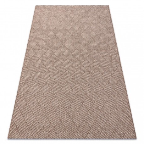Covor HOUSE SISAL 40350 Caro, țesute plate, efect l&acirc;nos bej, 180x270 cm