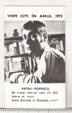 bnk cld Calendar de buzunar 1973 Editura Eminescu Petru Popescu