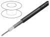 Cablu coaxial RG223U cu s&acirc;rmă Cu LSZH negru 5,4mm CPR Eca