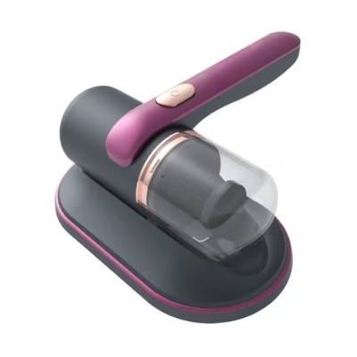 Aspirator de pat anti-acarieni, wireless, igienizare profunda, usor si manevrabil, cu 10000 de vibratii pe minut, mov foto