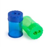 Ascutitoare creioane dubla plastic cu container pentru creione 6 si 8 mm
