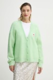 American Vintage cardigan femei, culoarea verde, light, NEN19AE25