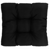 Pernă scaun de grădină, negru, 50x50x10 cm, material textil
