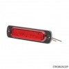 Stroboscop Auto 6 LED Rosu 12-24V 6W Slim FR1272C Lumini Auto Tuning
