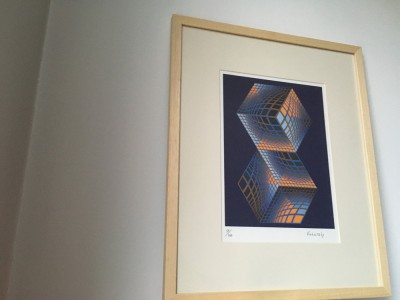 Victor Vasarely, Serigrafie numerotata 51/150 semnată &amp;icirc;nrămată foto
