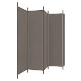 Cumpara ieftin Paravan de camera cu 4 panouri, antracit, 250x200 cm, textil