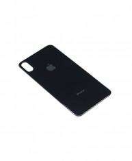 Capac Baterie Apple iPhone X Negru, cu gaura pentru camera mica foto