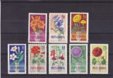 ROMANIA 1964 LP 581 FLORI DE GRADINA SERIE MNH, Nestampilat