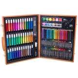Set Pictura Desen Copii 150 Piese Verk Group, Trusa completa cu Creioane, Markere, Pasteluri, Acuarele si Accesorii