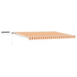 vidaXL Cort electric retractabil Galben și portocalie 4 &times; 3,5 m 3421834