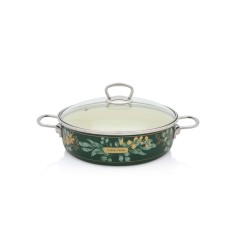 Metalac Oala 4 L cu capac Golden Times email/26 cm/4 L