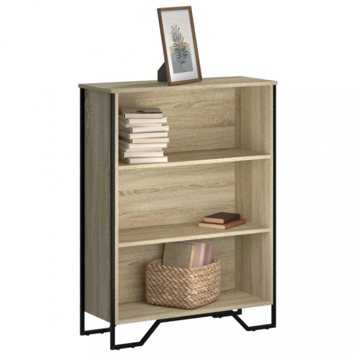 Gossi biblioteca, stejar sonoma, 80x31x106 cm, lemn prelucrat