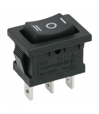 Interupator basculant 1 circuit 3 pini 6A 250V ON-OFF-ON cu retinere foto