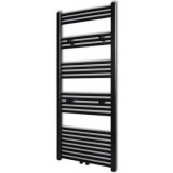 Radiator port-prosop &icirc;ncălzire centrală baie drept negru 600x1424 mm 141910