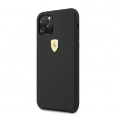 Husa Cover Ferrari SF Silicone pentru iPhone 11 Pro Negru foto