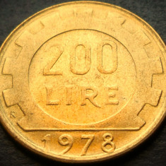 Moneda 200 LIRE - ITALIA, anul 1978 * cod 2326
