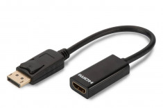 ASM Cablu adaptor Displayport 1.1a DP la HDMI black foto