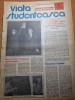Viata Studenteasca 28 Mai 1975 - Ziar/Revista Veche, 12 Pagini - Bucuresti