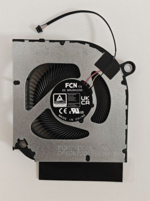 Cooler procesor Laptop Gaming, Acer, Predator Helios Neo 18 PHN18-72, 23.QNYN7.002, DFSCK22D05883M-FQP7, DQ5DC77F007, 12V, 1A, CPU foto