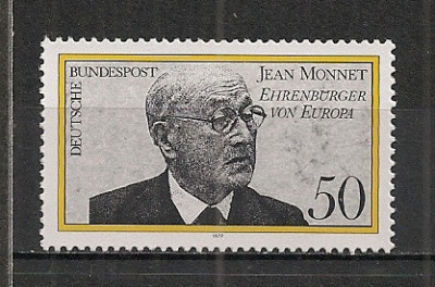 Germania.1977 Jean Monnet-cetatean de onoare al Europei MG.398 foto