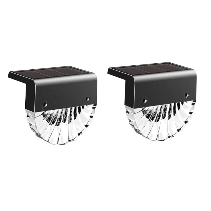 Set 2 lampi solare LED Rovo CD916, 2 moduri, lumina alb-cald/multicoloara