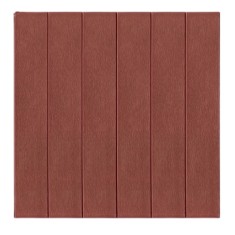 Set 10 placi tapet 3d, flippy, 70 x 70 cm, grosime 3 mm, din rasina, tip placi de lemn, suprafata acoperita 4.9 mp, caramiziu