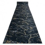 Traversa anti-alunecare LOTUS GALACTIC 9523 Marmură negru / aur PENTRU SPĂLARE, 80 cm