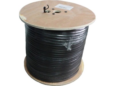 Cablu coaxial RG6 CCS 3ecr sufa negru ext foto