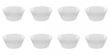 Set boluri, 8 piese, 1.5 L, Plastic, Transparent