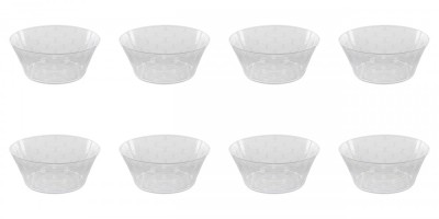 Set boluri, 8 piese, 1.5 L, Plastic, Transparent foto