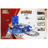 Set de joaca cu sediu de politie si 4 vehicule, Maxx Wheels