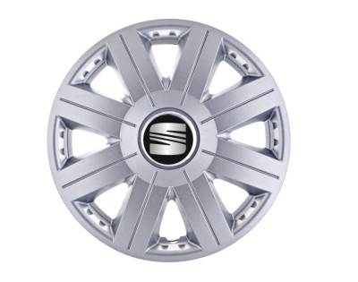 Set 4 capace roti Cosmos cromat R15, pentru gama auto Seat foto