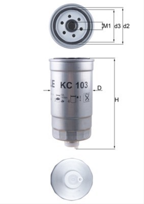 Filtru combustibil KNECHT KC103 foto
