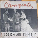 Disc vinil, LP. O SCRISOARE PIERDUTA. SET 2 DISCURI VINIL-ION LUCA CARAGIALE-260855, Electrecord