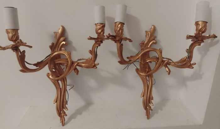 Elegant set de aplice &icirc;n stilul Rococo dimensiuni mari