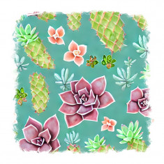 Sticker decorativ Plante, Verde, 55 cm, 11516ST foto