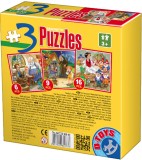 Set 3 Puzzle magnetic - Basme, 6,9,16 piese | D-Toys