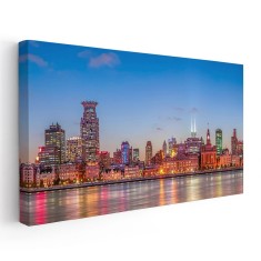 Tablou vedere panoramica cu cladiri moderne Tablou canvas pe panza CU RAMA 40x80 cm