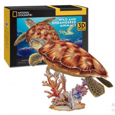 Puzzle 3D - National Geographic - Testoasa marina | CubicFun