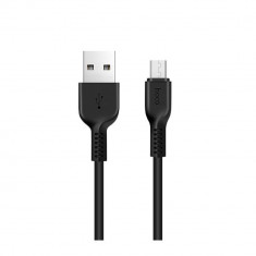 Cablu cu conectori USB tata la microUSB tata, HOCO X20 Desert Camel, 2.4 A, lungime 1m, negru