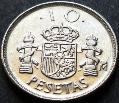 Moneda 10 PESETAS - SPANIA, anul 1983 *cod 3770 A foto