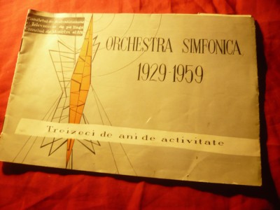 Program Concert Simfonic Festiv -30 Ani Orchestra Simfonica 1929-1959 foto