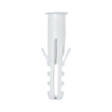 Diblu universal din plastic alb 6x30mm 100 buc/set